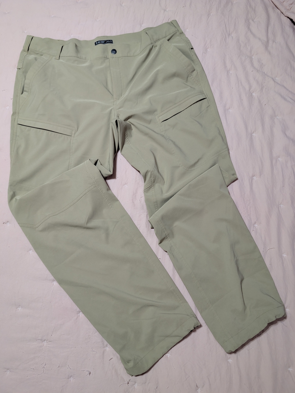 Hi-Tec Men's Performance Hiking Cargo Pants - Sage Green (40x32)